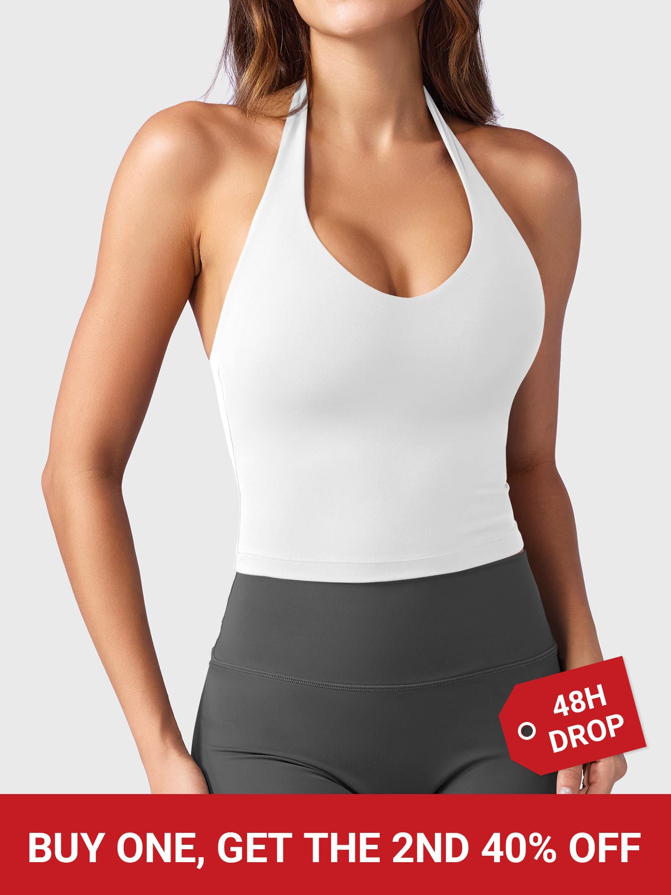 Camiseta sin mangas con cuello halter Yeoreo Hazel 
