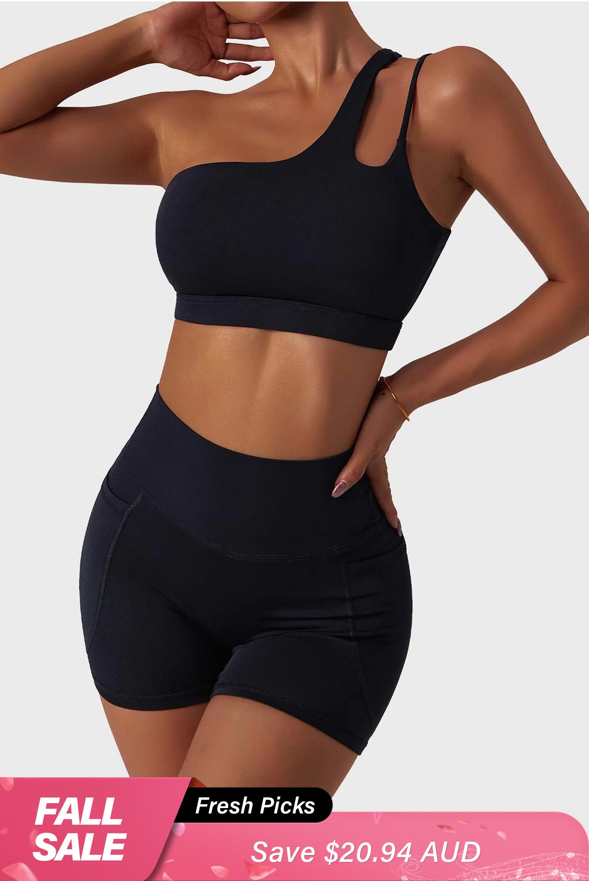 Yeoreo One Shoulder Sports Set