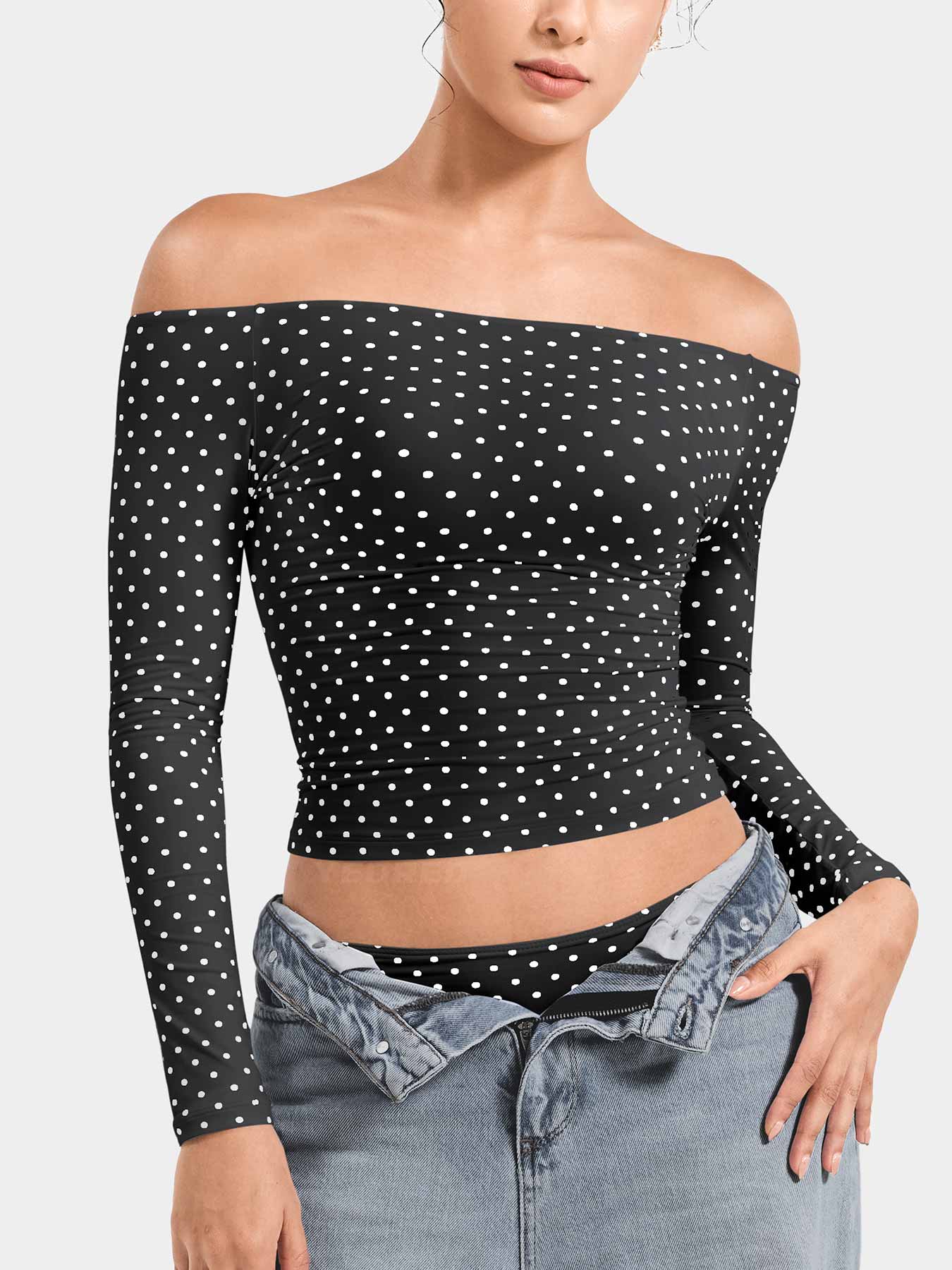 Black Polka Dots