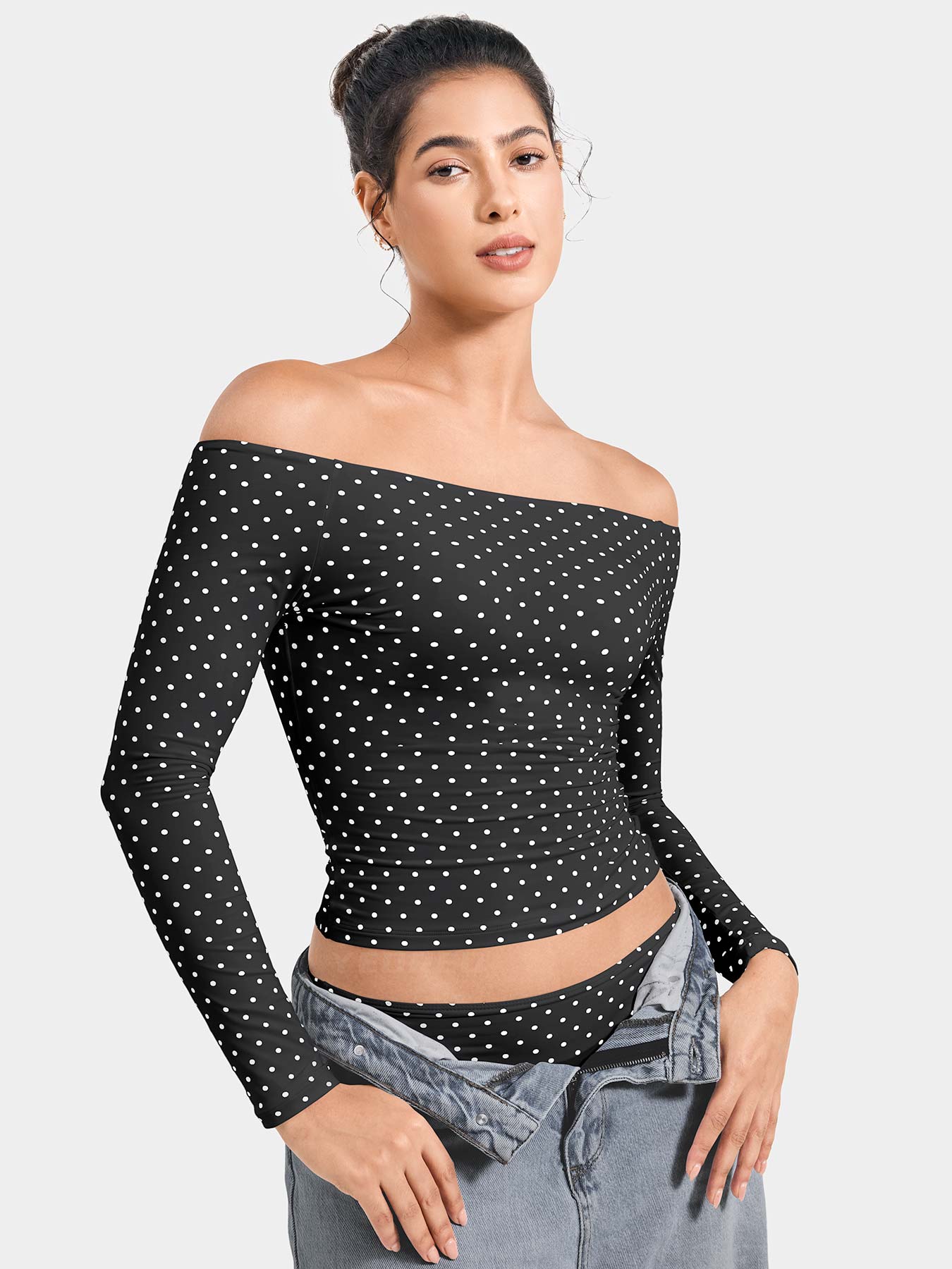 Black Polka Dots