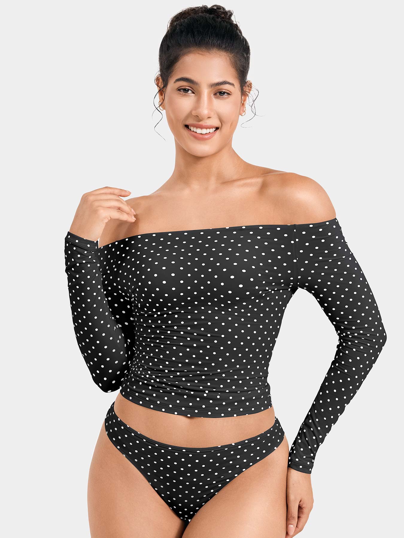Black Polka Dots