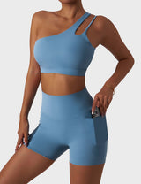 Yeoreo One Shoulder Sports Set