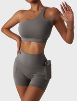 Yeoreo One Shoulder Sports Set