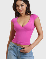 Yeoreo Diva V Neck Top